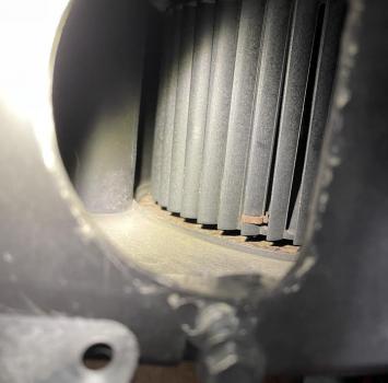 Fan was stuck but broke free when spun with a finger