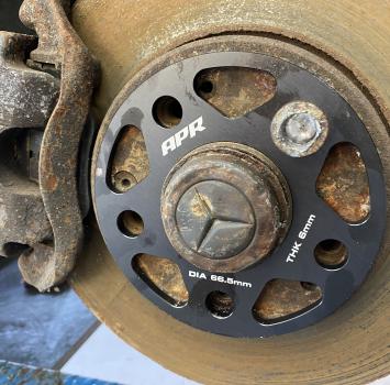 Front wheel spacers
