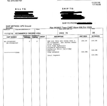 1976 BMW 2002 Service Records and Receipts