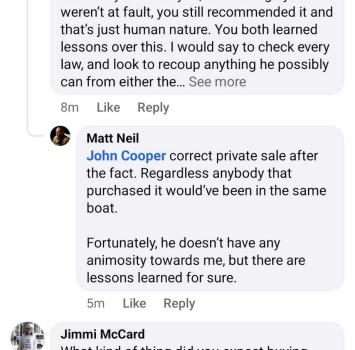 Facebook posts for the overheating RR