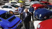 Bob and Cam Ingram in front of the Ingram Collection