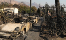 Devastation from the California wildfires 