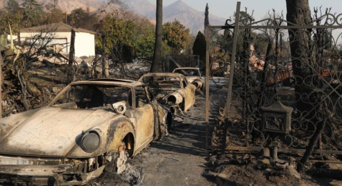 Devastation from the California wildfires 