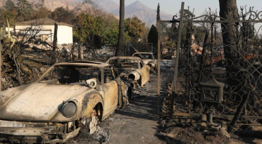 Devastation from the California wildfires 